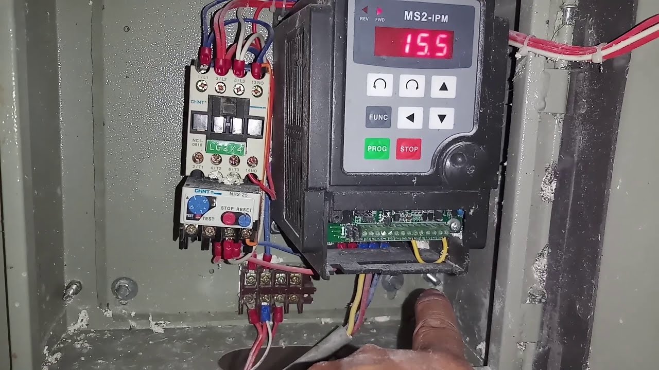 Tủ biến tần 1 pha 220v ra 3 pha 220v 1.5kw anh em nào cần liên hệ 0918144049 - YouTube